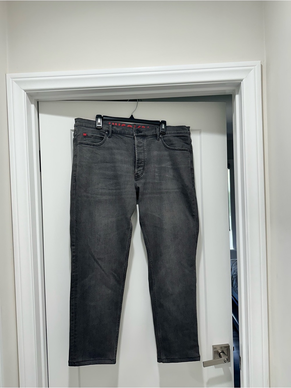 Hugo Boss Men's Charcoal Straight Jeans